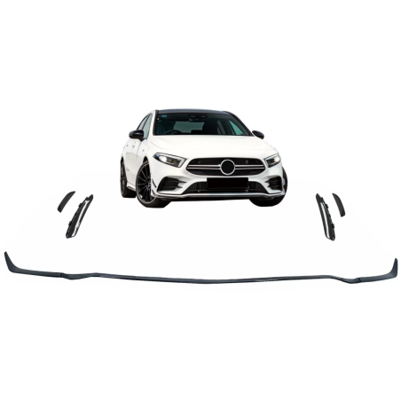 Paraurti anteriore Lip Extension compatibile con Mercedes A-Classe W177 V177 Sport-Line / A35 (04.20