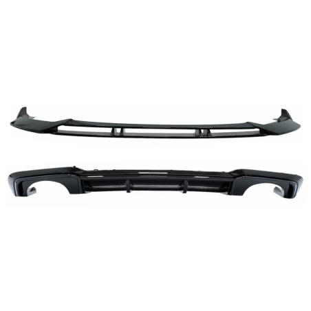 Paraurti posteriore Spoiler Diffusore con Spoiler Lip compatibile con Audi A3 8V Facelift (2017-2019