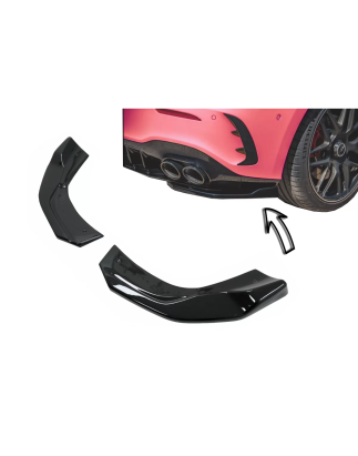 Paraurti posteriore Side Splitters Fins compatibile con Mercedes A-Classe W177 A35 A45 Hatchback (20