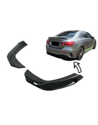 Paraurti posteriore Side Splitters Fins compatibile con Mercedes A-Classe V177 A35 Berlina (2018-in 