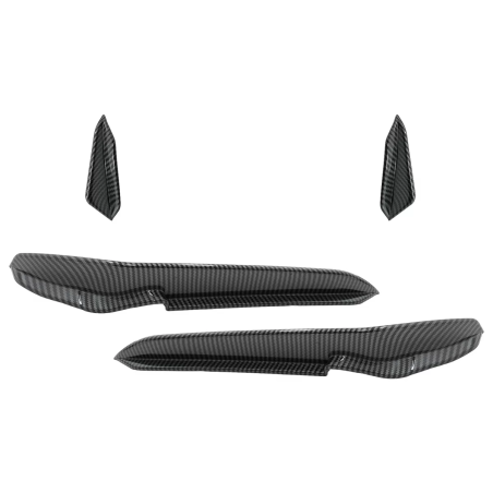Paraurti anteriore Side Fins Flaps compatibile con VW Golf 7.5 5G R Hatchback (2017-2020) look carbo