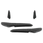 Paraurti anteriore Side Fins Flaps compatibile con VW Golf 7.5 5G R Hatchback (2017-2020) look carbo