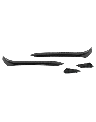 Paraurti anteriore Side Fins Flaps compatibile con VW Golf 7.5 GTI 5G Hatchback (2017-2020) look car
