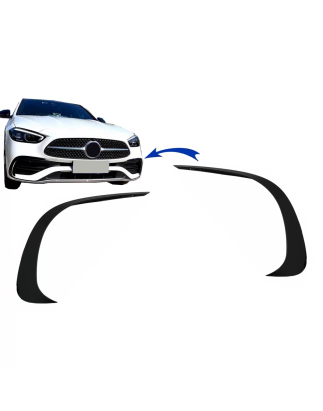 Paraurti anteriore Splitters Fins Aero compatibile con Mercedes C Classe W206 Sport Line (2021-in po