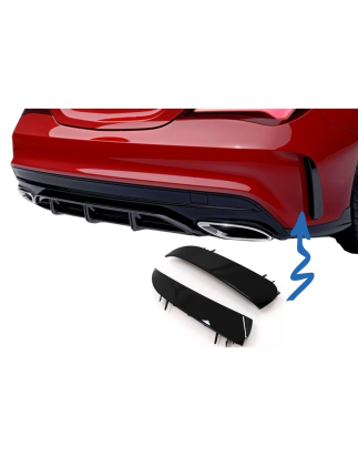 Paraurti posteriore Splitters Fins Side Vent Flaps Flics compatibile con Mercedes CLA W117 C117 X117