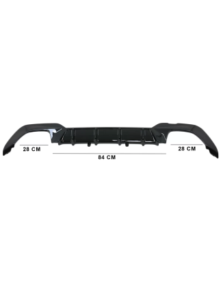 Paraurti posteriore Spoiler Diffusore compatibile con BMW 3 Serie G20 G28 Berlina G21 Touring (2018-