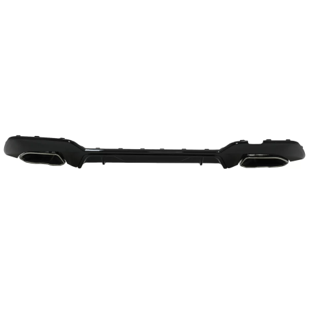Paraurti posteriore Spoiler Diffusore con cromato Terminali di scarico compatibile con BMW 3 Serie G