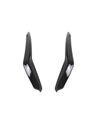 Paraurti anteriore Side Fins Flaps compatibile con VW Golf 8 Mk8 MQB GTI / R-Line (2020-in poi) nero
