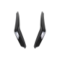 Paraurti anteriore Side Fins Flaps compatibile con VW Golf 8 Mk8 MQB GTI / R-Line (2020-in poi) nero