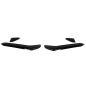 Paraurti anteriore Side Fins Flaps compatibile con VW Golf 7.5 5G R Hatchback (2017-2020) nero lucid