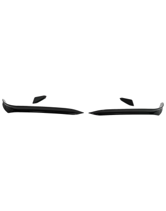 Paraurti anteriore Side Fins Flaps compatibile con VW Golf 7.5 GTI 5G Hatchback (2017-2020) nero luc