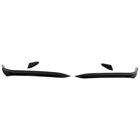 Paraurti anteriore Side Fins Flaps compatibile con VW Golf 7.5 GTI 5G Hatchback (2017-2020) nero luc