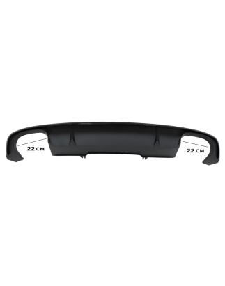 Paraurti posteriore Spoiler Diffusore compatibile con Audi A4 B9 8W Berlina Avant (2016-2018) nero S