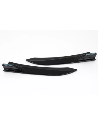 Paraurti posteriore Flaps Side Fins Flics compatibile con BMW 3 Serie F30 F31 (2011-2019) nero lucid