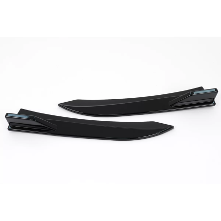 Paraurti posteriore Flaps Side Fins Flics compatibile con BMW 3 Serie F30 F31 (2011-2019) nero lucid