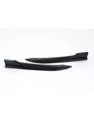 Paraurti posteriore Flaps Side Fins Flics compatibile con BMW 3 Serie F30 F31 (2011-2019) nero lucid