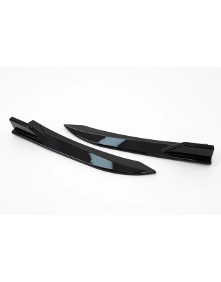 Paraurti posteriore Flaps Side Fins Flics compatibile con BMW 3 Serie F30 F31 (2011-2019) nero lucid