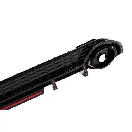 Paraurti posteriore Spoiler Diffusore compatibile con Audi A3 8Y Hatchback S-Line S3 (2020-) (Cod. K