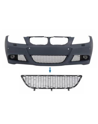 Paraurti anteriore Middle Lower Grille compatibile con BMW 3 Serie E90 E91 LCI (2008-2011) M-Tech (C
