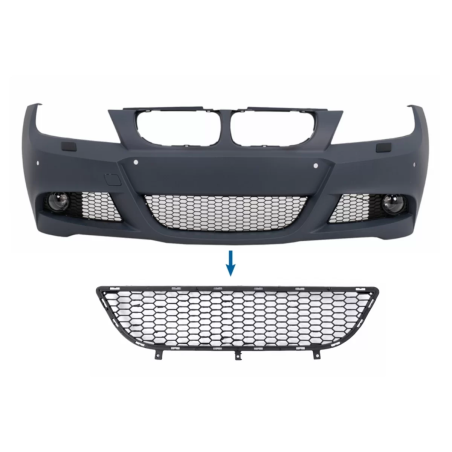 Paraurti anteriore Middle Lower Grille compatibile con BMW 3 Serie E90 E91 LCI (2008-2011) M-Tech (C