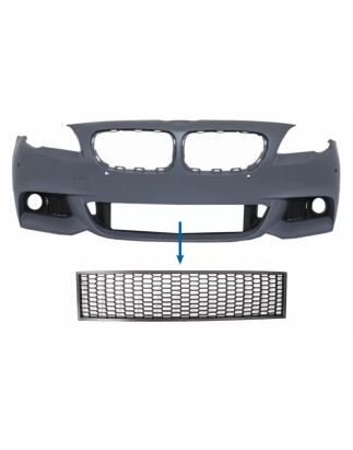 Paraurti anteriore Central Lower Grille compatibile con BMW 5 Serie F10 F11 M-Tech (2009-2017) (Cod.
