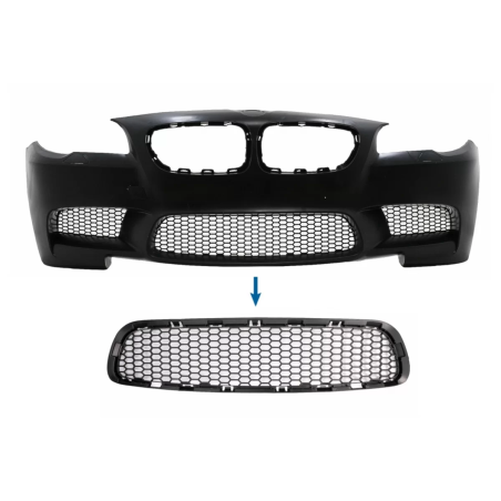 Paraurti anteriore Central Lower Grille compatibile con BMW 5 Serie F10 F11 M5 (2009-2017) (Cod. K-F