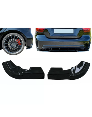 Paraurti posteriore Side Splitters Fins compatibile con Mercedes A-Classe W176 Sport Line A45 Hatchb