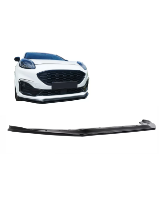 Paraurti anteriore Lip Extension Spoiler compatibile con Ford Puma (2019-in poi) only for ST nero lu