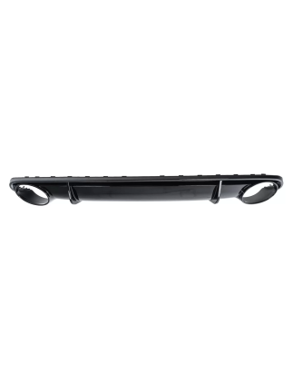 Paraurti posteriore Spoiler Diffusore con Terminali di scarico compatibile con Audi A4 B8 Berlina Av