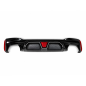 Paraurti posteriore Diffusore con LED compatibile con BMW 5 Serie G30 G31 Berlina Touring (2017-2024