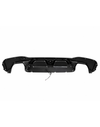Paraurti posteriore Diffusore con LED compatibile con BMW 5 Serie G30 G31 Berlina Touring (2017-2024