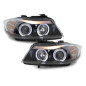 Fari anteriori compatibile con BMW 3 Serie E90 Berlina E91 Touring (03.2005-08.2008) Angel Eyes con 