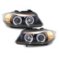 Fari anteriori compatibile con BMW 3 Serie E90 Berlina E91 Touring (03.2005-08.2008) Angel Eyes con 