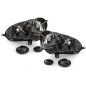 Fari anteriori DEPO compatibile con VW Golf V 5 (2003-2009) Jetta (2003-2009) GTI look nero LHD (Cod