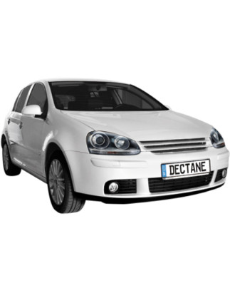 Fari anteriori DEPO compatibile con VW Golf V 5 (2003-2009) Jetta (2003-2009) GTI look nero LHD (Cod