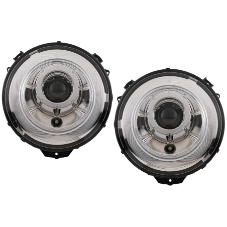 Fari anteriori Bi-Xenon OEM look compatibile con Mercedes G-Classe W463 (2005-2017) cromato (Cod. K-