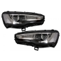 Fari anteriori LED DRL compatibile con Mitsubishi Lancer (2007-2017) Dual Projector Dynamic Sequenti