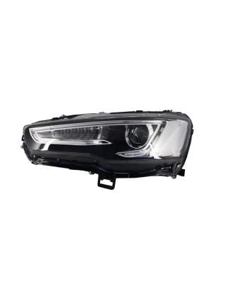 Fari anteriori LED DRL compatibile con Mitsubishi Lancer (2007-2017) Dual Projector Dynamic Sequenti