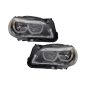 Fari anteriori Full LED compatibile con BMW 5 Serie F10 F11 (2011-2013) Angel Eyes (Cod. K-HLBMF10LE