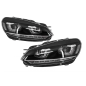 Fari anteriori compatibile con VW Golf 6 VI (2008-2013) Golf 7 3D LED DRL U-design LED Flowing Turni