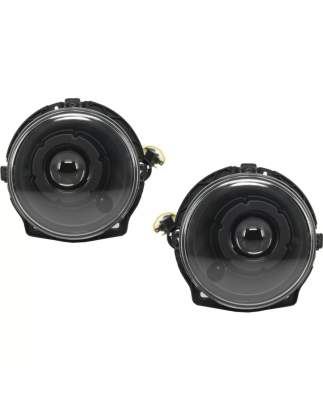 Fari anteriori nero Bi-Xenon look con Covers white LED DRL compatibile con Mercedes G-Classe W463 (1