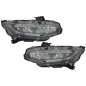 Fari anteriori Full LED compatibile con Honda Civic Mk10 FC/FK (2016-in poi) Berlina & Hatchback con
