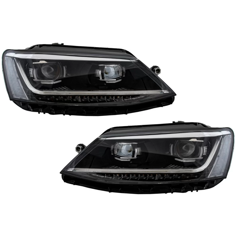 Fari anteriori LED DRL compatibile con VW Jetta Mk6 VI (2011-2017) Dynamic Turn Light Xenon Matrix d
