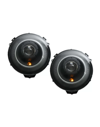 Fari anteriori Bi-Xenon OEM look compatibile con Mercedes G-Classe W463 (2005-2017) nero (Cod. K-HLM