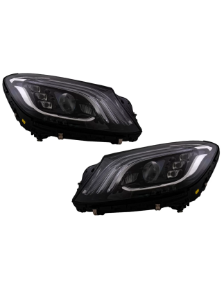 Fari anteriori Full LED compatibile con Mercedes S-Classe W222 Maybach X222 (2013-2017) Facelift loo