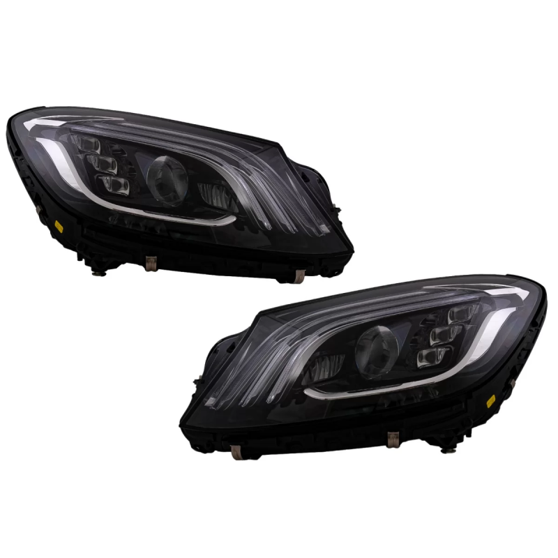 Fari anteriori Full LED compatibile con Mercedes S-Classe W222 Maybach X222 (2013-2017) Facelift loo