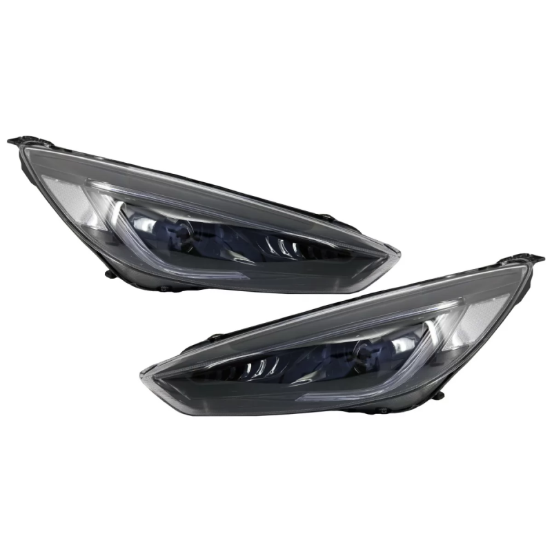 Fari anteriori LED DRL compatibile con FORD Focus III Mk3 RHD (2015-2017) Bi-Xenon design Dynamic Fl