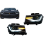 Fari anteriori LED DRL compatibile con Chevrolet Camaro Mk5 Facelift (2014-2015) Sequential Amber Dy