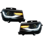 Fari anteriori LED DRL compatibile con Chevrolet Camaro Mk5 Facelift (2014-2015) Sequential Amber Dy