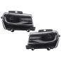 Fari anteriori LED DRL compatibile con Chevrolet Camaro Mk5 Facelift (2014-2015) Sequential Amber Dy
